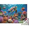 KQJZXNHPGR Mondo Sottomarino Puzzle 1000 Pezzi Carta per Adulti Barriera Corallina Puzzle per Famiglia Relax Decorazione 70x50cm/1000pcs