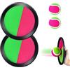 Fuantuda Racchette Spiaggia Set, Gioco di Lancio della Palla, Giochi Spiaggia Bambini, 2 Pagaia e 2 Palle Set, Giochi per Esterni, Appiccicoso Racchetta Giocattolo per 2 3 4 5 6 7 8 9 10 Anni