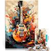 AITEXI Puzzle da 1000 pezzi per adulti Chitarra elettrica estetica Giocattolo educativo antistress Collezione di artisti, Belle arti 75x50cm