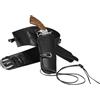 W WIDMANN MILANO Party Fashion - Portapistola con cintura, in similpelle, nero, cowboy, fondina, costume, accessorio, carnevale