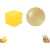 Generico 2 In 1 Big Cheese Squishy1 Square Coconut1 Oil Squishy1, Lovely Unbreakable Giant Cheese Block Dumpling Squishies1 For Adult