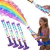 Generico Pistola Ad Acqua LED Arcobaleno Luminosa - Divertimento Estivo Che Incanta Come per Magia - Pistola Ad Acqua Creativa Con Luci - Giocattolo Spruzza-Acqua Effetto Fuochi D'artificio(4PCS)