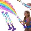 Generico Pistola Ad Acqua LED Arcobaleno Luminosa - Divertimento Estivo Che Incanta Come per Magia - Pistola Ad Acqua Creativa Con Luci - Giocattolo Spruzza-Acqua Effetto Fuochi D'artificio(2PCS)