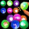 Qunkun Palla a forma di riccio, 12 pezzi, giocattolo luminoso a LED, palla antistress, regalo di compleanno