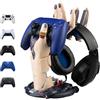 Grupo Erik Porta Cuffie da Scrivania e Porta Joystick PS5 Cyberpunk - Supporto Controller PS5, PS4, XBOX e Supporto Cuffie per Gaming Room | Accessori PS5 (16 x 20 x 27,5 cm)