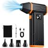 VIWAVE Aria Compressa Spray Elettrico 150000RPM,3 Velocità Soffiatore a Batteria Kit Pulizia PC,Aria Compressa Portatile Air Duster con LED,Mini Aria Compressa per PC Tastiera Auto Divano