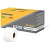 Aftertech 1x 11356P 41x89mm Rotolo di Etichette PLASTICHE IMPERMEABILI adesive compatibili (300 Etichette/rotolo = 300 totali) per etichettatrici stampanti Dymo LabelWriter 1x11356PLA