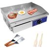 Taimiko Piastra elettrica professionale in acciaio inox 3000 W, 220-240 V, piastra grill in ghisa liscia, L540 x l355 mm, termostato da 50 a 300 °C, anti spruzzi, 18,5 kg