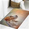 JHAOUNUK Tappeto Bagno Super Assorbente Tappetino per Doccia Microfibra,Asciugatura Rapida Tappetino Doccia per,Disegno Cane Jack Russell Terrier Ritratto dipinto a mano ad olio su vecchio sfo,40x60cm