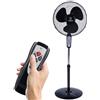 Generico Ventilatore a Piantana con Telecomando, Silenzioso, Potente, Oscillante, 55W, Altezza e Inclinazione Regolabile, 50x128 cm, con Timer fino a 4 Ore, 3 Pale Aerodinamiche, 3 Velocità