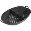 MOKKHNB Cestello per cottura a vapore in silicone: ciotola a 3 scomparti per la cottura a vapore di verdure e ravioli, antiaderente e resistente al calore, compatibile con TM7.