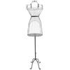 OMGGYER Manichino vintage da donna, in metallo, ideale come manichino da donna o per abiti (nero, 36 x 30 x 147 cm)