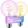 Govee Lampadina Smart Edison E27, Lampada LED Vintage RGBWW G80, Compatibile con Matter, Google Assistant, Dimmerabile a Barra COB, 16 Milioni di Colori, per Ristorante e Soggiorno, Confezione da 2