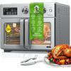 TurboTronic By Z-LINE TurboTronic Forno Digitale XXL 32 Litri 4in1 con Girarrosto | Mini Forno, Airfryer, Essiccatore, Friggitrice ad Aria