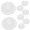 TOPPERFUN Guarnizioni Valvola di Scarico Bianco 8 Pezzi in Silicone e Manutenzione Semplice Alta Compatibilità per Pentola di Riso e Pentola a Pressione per Utensili da Cucina