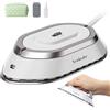 Newbealer Ferro da Stiro da Viaggio, Ferro da Viaggio Mini Portatile Leggera Compatto senza Vapore, Stirare i Vestiti, Tensione Universale 100-240V, Bianco