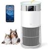 Vozascly P2 Purificatore d'Aria Smart per Animali Domestici con Filtro HEPA, Depuratore con APP, Rimuove 99,98% di Allergeni Fumo Polvere Polline di Pet Odore, Vento Forte, Modalità di Sonno per CADR 463 m³/h