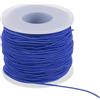 PATIKIL Elastico Per Bracciali 164 Piedi/50 Metri Di Lunghezza 1 Mm Di Diametro 1 Rotolo Resistente Cordino Elastico Per Creazione Di Gioielli Collane Perline Craft DIY Blu Scuro