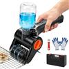 Roadtime Spazzola elettrica senza fili, spazzola per la pulizia del barbecue, 300 ml, contenitore liquido con batteria da 2600 mAh e testina in acciaio inox a 360°, spazzola per la pulizia con
