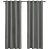 Tenger Home Tende per Interni,Tende Camera da Letto,Tenda oscurante per camera da letto con occhielli, 1 pezzo (150 x 150 cm, Grigio