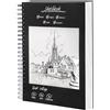 RMIVEGLIA Sketchbook A4 - Album da Disegno Premium, 50 Fogli/100 Pagine, 200 g/m², Blocco da Disegno A4 a Spirale, Album Disegno e Quaderno da Disegno per Artisti e Designer, Ideale per Schizzi e Note.