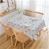 Anevous Tovaglia pulibile, tovaglie impermeabili 140x200cm, facile da curare, tovaglia da pranzo in plastica, elegante cerata, tovaglia per sala da pranzo, soggiorno, balcone, giardino, bianco A