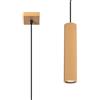 FOSKE Vela Line - Lampadario Oro in Alluminio, GU10 Max 10W, Design Scandinavo Premium, Lampada a Sospensione Singola Decorativa per Soggiorno e Camera