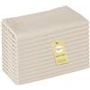 SUPAWAY 12 Tovaglioli morbidi in misto poliestere-lino, Tovaglioli in tessuto 40x40 cm Tovaglioli in mussola per uso quotidiano, cucina, ristorante, festa, Natale, matrimonio, compleanno (Lino Beige)
