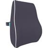 bonmedico Cuscino Lombare Ergonomico in Memory Foam - Supporto Schiena per Sedia Ufficio, Auto e Gaming - Schienale Posturale Traspirante con Cinghia Regolabile e Fodera Lavabile Grigio, Standard