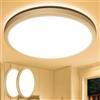 Lepro Plafoniera LED Soffitto 18W [2 pcs], Lampada da Soffitto Bianco Caldo 3000K 1800LM, Plafoniera Bagno Impermeabile IP44, Lampadario Soffitto per Cucina Soggiorno Balcone Camera da Letto, Ø22CM