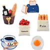 Gobelieve Magneti per frigorifero, magneti per frigorifero, graziosi magneti per la decorazione della casa, design 3D, magneti creativi per alimenti, decorazione fai da te, accessori per cucina e