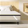 DEWINNER Topper per Materasso 140x190x7,5 cm, Memory Foam al Gel Rinfrescante, Supporto Ergonomicamente, Coprimaterasso Antiscivolo Traspirante Lavabile, Certificato Oeko-Tex