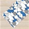 IlGruppone Tappeto Cucina Antiscivolo Made in Italy Passatoia Antimacchia Lavabile in Lavatrice Multiuso Corridoio Soggiorno - 50x250 - Face Blu