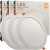 FactorLED Confezione x3 Downlight LED da soffitto da incasso circolare Slim 24 cm 26 W (260 W), pannello rotondo da incasso, piastra extra sottile, luce selezionabile 2700 K-4000 K-5700 K (CCT) (3,