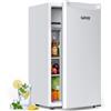 GarveeHome Frigorifero, mini frigorifero da 92 l, raffreddamento rapido, 5 livelli di temperatura (0-18 °C), funzionamento silenzioso, piedini regolabili, compatto, cassetto per verdure, per camera e
