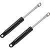 QUARKZMAN 2 Pz Ammortizzatori A Gas Universali Neri 6 Pollici Per Auto | Materiale: Acciaio Al Carbonio. Lunghezza: 15.2cm Estesa / 10.2cm Compressa. Per Finestre Camper, Cofani Auto, Portelloni.