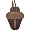 ExMoto Borsa da Fianchetto Laterale Marrone Motocicletta in Pelle e Cotone Cerato per moto Triumph (Brown Stone) - EX MOTO