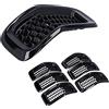 Generic Inserti per Griglia Anteriore, Rivestimento in Rete Elegante e Resistente, Adatto per Cherokee 2014-2018, 7 Pezzi per un Aspetto Elegante, Adatto per gli Appassionati di Auto (Cornice nera