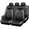SSCOR Coprisedili Auto per V-W Golf VIII VI V IV III II I MK 8 7 6 5 4 3 R GTE/GTI/GTD,Anteriori PosterioriSedile Protezion Coprisedile,Traspirante Antiscivolo Completo Copri-Sedile