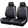 TVVXIO Coprisedili Auto Anteriore, per Ford Tourneo Courier 2024 Set di Coprisedili e Copri Poggiatesta per Sedili Anteriori Auto, Accessori Auto Interno,B Grey