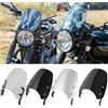 Fayedenicy Moto PC Parabrezza Deflettori del Classico Protezione Visiera Zanzariera per Bonneville T100 T120 T 100 T 120 Motociclo Accessori 2016 2017 2018 2019 2020 (Fumo)