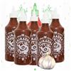 A-One Sriracha, salsa all'aglio, 5 x 500 ml, salsa al peperoncino extra Garlic, confezione da 5 pezzi, salsa al peperoncino, salse condite - Ottimo su piatti alla griglia
