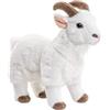 Uni-Toys - Capre di montagna, colore bianco, 29 cm (lunghezza) - capra, animali selvatici - peluche