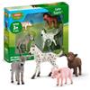 Schleich FARM WORLD | Bambini della fattoria 42740 | 4 pezzi | Set di animali dai 3 anni | set animali della fattoria | figura animali della fattoria schleich