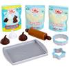 Little tikes Creative Chefs Cookie Kit con Speciale Sabbia Make-It! Mix, 11 Accessori, Set da Pasticciere Realistico per Il Gioco di Finzione, età 3+