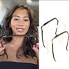 Lonnalee Fascia per Capelli, 2 Pezzi, per Uomini e Donne, Fascia come Occhiali da Sole, Ricci Spessi per Volume e Stile (Nero x 2)