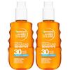 Garnier Ambre Solaire Advanced Sensitive Acqua Solare Spray SPF 30 Idratante con Acido Ialuronico per Pelli Sensibili Ipoallergenico Resistente all'Acqua Sudore e Sabbia Non Unge - 2 Flaconi da 150ml