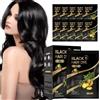 Cerioll 10 Pezzi Shampoo Colorante Nero, Hair Dye Shampooing, Black Hair Dye Shampoo 3 In 1, Colore E Duratura, Per Uomini Donne Copertura Dei Capelli Grigi, Facile Da Applicare, Nero (20ml*10)