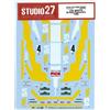 STUDIO27 1/24 308GTB #4 Rally Piancavallo 1980 per Revell DC1026 Decalcomania...