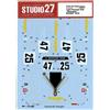 STUDIO27 1/24 Porsche 934 Wrangler #25/#47 1978 per Tamiya DC1005 Decal New F/S